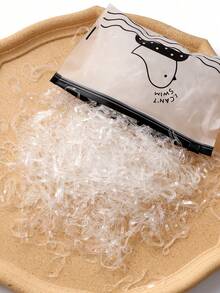 500条透明一次性橡皮筋，中号，休闲简约，加厚弹力编织发圈，适合女性日常使用，健身运动装扮，发绳马尾辫头饰 - 無色 - 查看 5