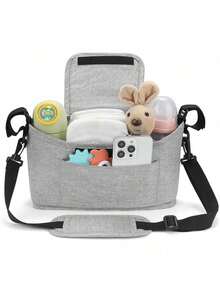 婴儿推车包婴儿尿布妈咪包大容量婴儿车收纳袋杯架奶瓶婴儿车配件挂袋