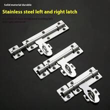 1pc 4"/6"/8" Throw Bolt Surface Mount Door Latch, Lockable Bathroom Door Wood Door Anti-Theft Double-Sided Throw Bolt