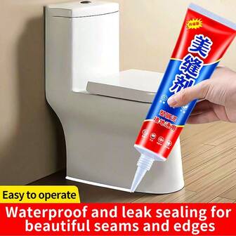 1/2pcs Tile, Ceramic, Sink, Toilet, Vanity Caulk & Sealant, Mold Resistant Waterproof Sealing Adhesive