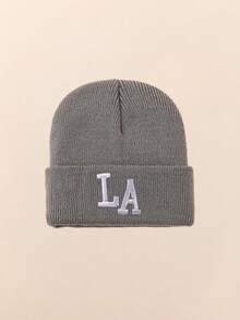 1 Stück Baby Doppel-Bommel Beanie, schwarze Mütze, kuschelige gestrickte Winter Warm Herz süße Mütze für Kinder, Outdoor Accessoire, Winter Baby Mütze