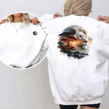 1/Pc, 2/Pcs, 3/Pcs Lion Heat Transfer Stickers Applicable For Clothing T-Shirts, Masks, Vests, Jackets, Hoodies, Pillows, Jeans, Backpacks, Etc. A-Grade Washable Stickers - Multicolor - View 3