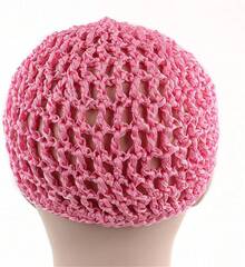 Women Soft Rayon Snood Hat Hair Net Crocheted Hair Net Mix Colorshalloween - 庫菲粉紅色-2件 - 查看 2