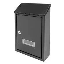 Kangten Stylish Wall-Mount Mailbox With Key Lock - Rust-Resistant Black Metal Mail Box For Home And Office, Secure And Easy To Install Wall-Mount Mailbox, Modern Outdoor Waterproof Extra Large Drop Box Iron Home Office Letter Post Box With Key Lock Mail Box Collection Box Ballot Box A Nice Gift - 1 - Xem 6