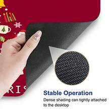 1 pièce Tapis de souris avec motif Joyeux Noël, tapis de souris d'ordinateur de bureau long, tapis de souris carré pour ordinateur portable, tapis de souris de jeu