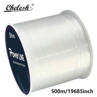  Línea de pesca monofilamento Chelesh de 500m, diseño de carrete paralelo, alta resistencia, buen rendimiento de corte en el agua, múltiples resistencias disponibles, regalo de pesca, adecuado para cuentas, manualidades DIY