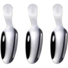 3 Pieces Teaspoon, Flour Scoop, Mini Spice Scoop, Measuring Spoon, Kitchen Scoop, Salt Scoop, Coffee Scoop For Salt, Spices, Coffee, Grains, Dosage - Bạc - Xem 1