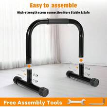Parallettes Bars, 12'' High Steel Push Up Bar Strength Training Handstands, Calisthenics Bars Dip Bars, Calisthenic, Push Up Stands Handle Floor Workouts Calisthenics Equipment - Black - View 7