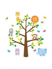 Tree Wall Sticker For Baby's Room - 142ir - 彩色 - 查看 3