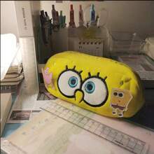 SpongeBob SquarePants 1pc SpongeBob Pencil Case, Student Canvas Stationery Pouch, Kawaii Cosmetic Bag, Cartoon Pen Bag, Learning Prize, Ideal Gift For Friends And Girlfriends - Essential For Study, Workspace Organization, Fun Style, Adorable Design, Compact Storage, Zipper Pouch, Top Choice For Stationery Lovers, Best Friend - Multicolor - View 5
