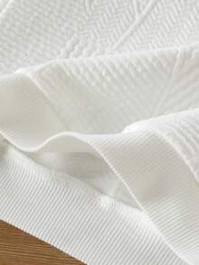 2 件套男童秋季运动衫套装，可爱熊图案圆领长袖上衣和蓝色牛仔长裤 - 白色 - 查看 10