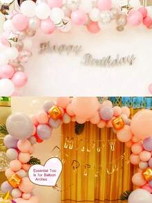 مجموعة إكسسوارات البالونات 1-8 قطع، سلسلة بالونات ذات فتحتين، نقاط غراء البالونات، شرائط عقدة الفراشة البالونات، فيونكة، نقاط بولكا، إكليل، مناسبة لحفلات الزفاف وأعياد الميلاد والتخرج والعودة إلى المدرسة وزينة عيد الميلاد