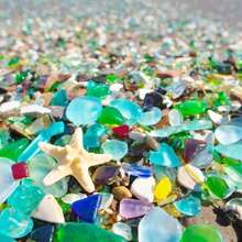 150/300/600g Pierres de verre de mer colorées et givrées - 0,35 à 0,59 pouces. Diverses pierres de verre de plage colorées et givrées, convenant pour le remplissage d'aquariums, la fabrication de bijoux, les bouteilles à vœux, le remplissage de vases, la réalisation de mosaïques artisanales, les cadres photo faits main et autres artisanats