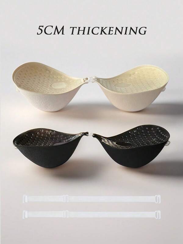 1pc/2pcs Thick Invisible Adhesive Bra/Breast Lift Tapes, Suitable For Dresses, Enhances Cleavage, Lifts And Shapes Petite/Small Bust