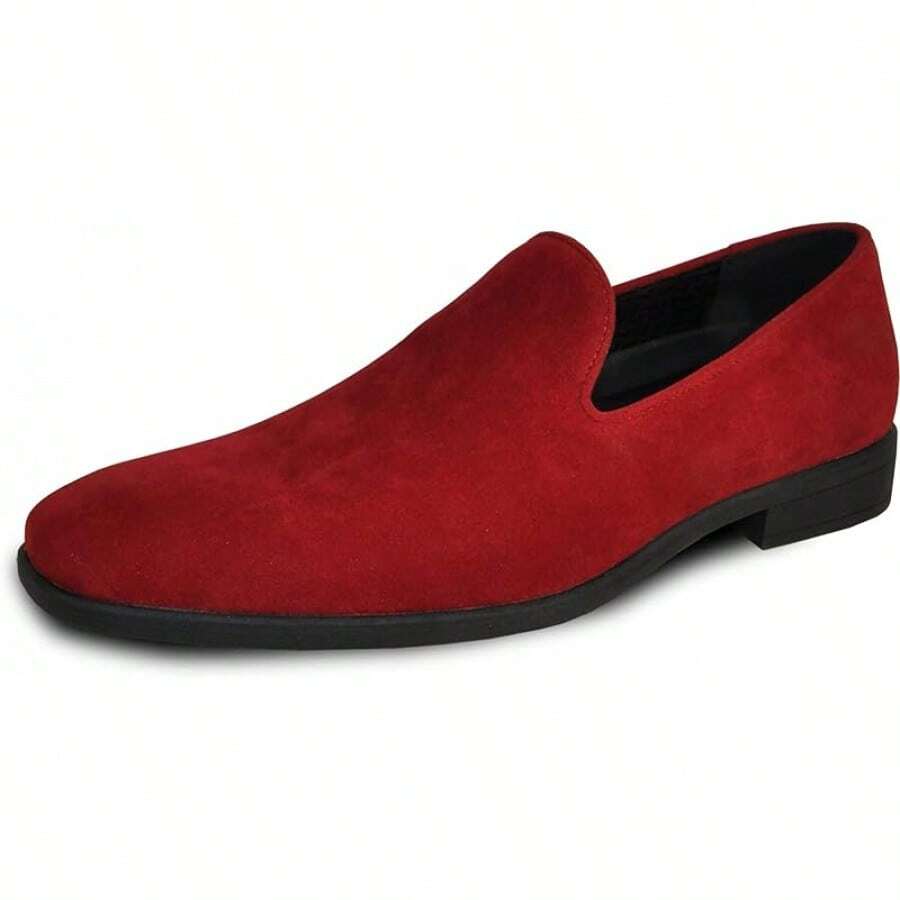 Men Dress Shoe Vallo-3 King-5 Loafer Slip-On Formal Prom Wedding Ortholite Insole Medium And Wide Width-20256688 - Red - View 1