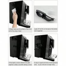 2/3/4/6/8Pcs Power Cord Organizer, Wall Power Cord Adhesive Fixing Clips, Kitchen Storage Cord Organizer, Home Appliance Cord Winder - Black - View 6