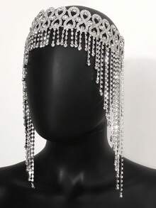 New Fashionable Tassel Hair Chain, Rhinestone Headpiece For European And American Stage Performance, Party Accessories For Women - Multicolor - View 6