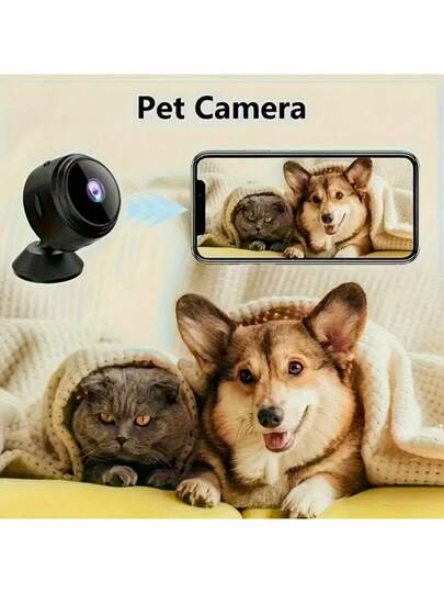 1pc/ Mini Wireless 2.4Ghz WiFi Slimme Security Camera, Home Monitor, Mobile Remote App, View Anytime Anywhere, Butler Assistant, Viewing view 4