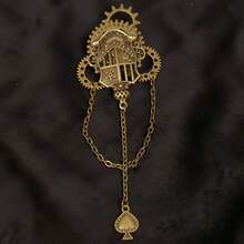 Gothic Steampunk Gear Wing Brooch, Unique Brooch For Women, Halloween Cosplay00 Jewelry Costume Accessories Bag Charms Office Accessories Christmas Gift