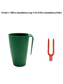 1/5/10Pcs Of Green Plastic Strawberry Propagation Cups, Potted Strawberry Propagation Accessories Are Used In Home Balconies And Gardens. Both Hanging Pots And Soil-Inserted Types Are Suitable For Round And Square Flower Pots - Multicolor - View 14