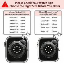 運動手錶錶帶，相容 38mm 40mm 41mm 42mm 44mm 45mm 49mm 中性款，柔軟矽膠錶帶，適用於 Series 9/8/7/6/5/4/3/2/1/SE/Ultra - 深淵藍 - 查看 6