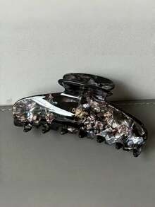 4pcs/1pc Acetate Fiber Hair Clips, Fashionable Acetate Fiber Hair Claws, High-Quality Clips, Nape Hair Clips, Women's Headwear, Hair Accessories, New Design, Warm For Autumn/Winter, Elegant Style, Nape Hair Claws, Suitable For Women And Girls, Holiday Gift, Daily Wear Elegant Claw Clip - Multicolor - View 10