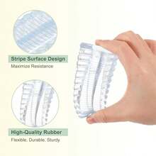 No Drill Door Stopper 1Pc Safety Door Stop Block Wedge Stop Door Stopper Home Office Reusable Door Rear Retainer Impact Stopper Rubber Stops No Drill(Transparent)