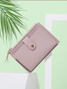 Ultra-Slim Compact Wallet With 6 Card Slots And Snap Closure Stylish, Slimline And Lightweight Portable Wallet ID Card Holder With Coin Pocket Birthday Gift, Anniversary Present, Valentine's Day Gift For Ladies, Young Women, Teenagers, Students Backpack Essentials, Study Supplies, Dormitory Items Back-To-School Gift, Gift Bag Card Holder, Wallet, Business Card Case, Credit Card Holder Women's Wallet, Mini Wallet, Clutch Bag, Card Holder