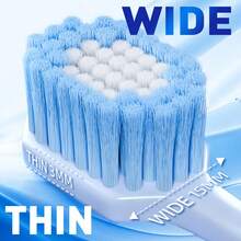 Mała, szeroka, miękka, futrzana szczoteczka do zębów do delikatnego czyszczenia jamy ustnej, niedrogie opakowanie rodzinne, odpowiednia dla dorosłych (wysyłka losowa)