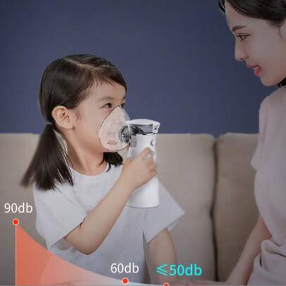 Inalador Nebulizador Portátil Ultrassônico Atomizador De Baixo Nó Para Crianças E Adultos