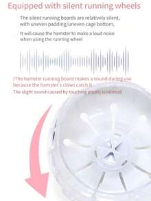 双层便携式仓鼠笼 - 迷你城堡栖息地，带滚轮、水瓶和食盆 - 适用于仓鼠/小鼠的通风旅行笼（蓝色/粉色/灰色）