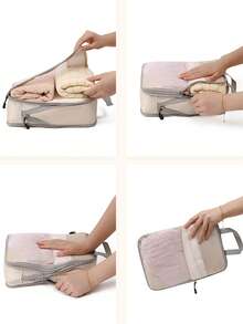 3/1 Waterproof Multifunctional Storage Bag, Suitcase Storage Bag, Cosmetic Storage Bag, Unisex Portable Storage Bag, Suitable For Business Trips, Travel, Vacations, Holidays, Parties, Weddings, Holiday Gifts, Lipstick, Skincare Products, Cosmetics, Clothes, Pants, Down Jackets.