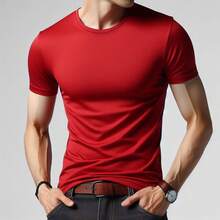 MIL200FIT Men T-Shirts - Red - View 3