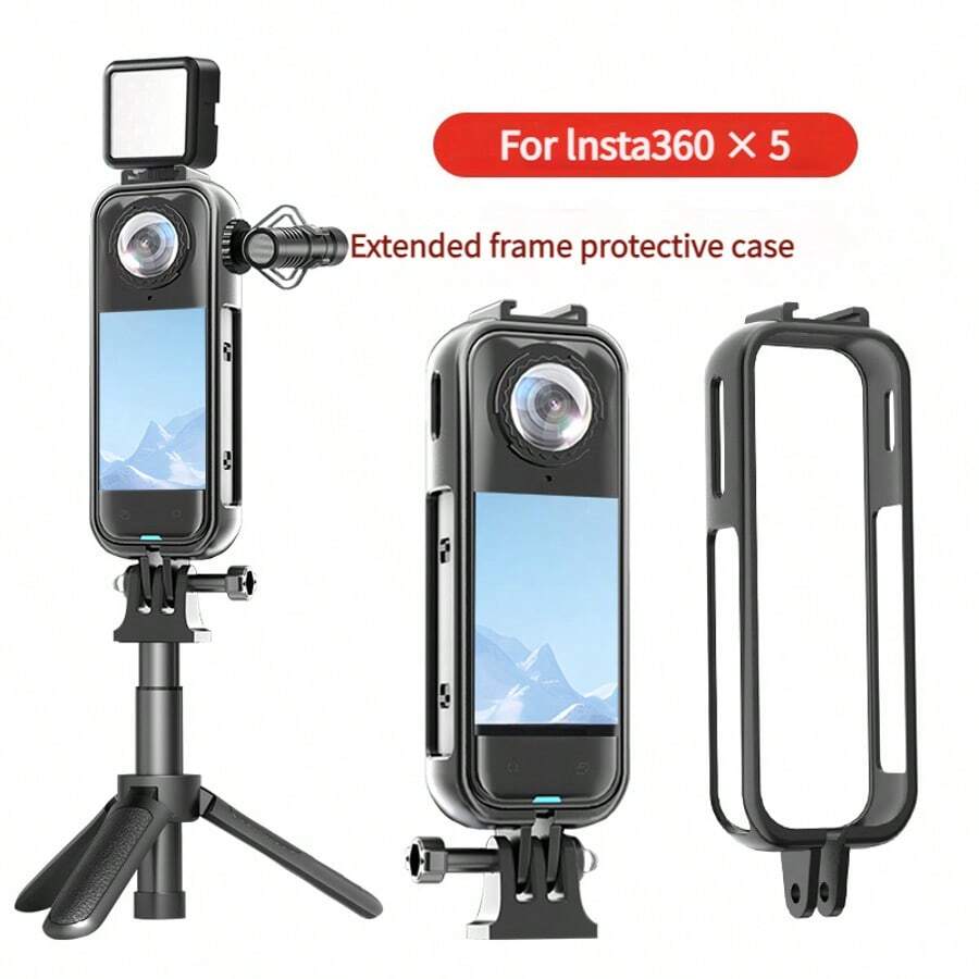 Frame Case For Insta360 ONE X3 X4 X5 Action Camera Accessory Protective Frame Case W 1/4 Screw Hole Camera Tripod Adapter Mount - Multicolor - View 1