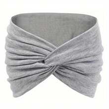 Bohemian Sports Headband, Ladies Wide Yoga Elastic Headband, Running Band, Sports Hair Accessories Headgear - 粉色 - 查看 4