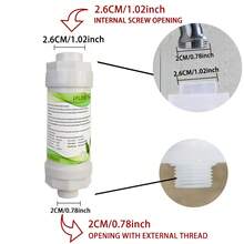 1 pieza Filtro de grifo de cocina blanco, elimina metales pesados e impurezas