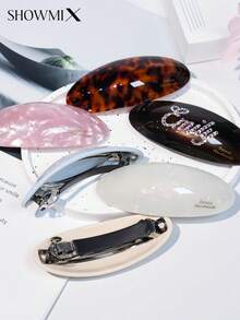 Koreanischer Klassischer Stil, handgefertigter Kristall-Strass Haarclip aus Azetatmaterial, vielseitiges modisches Haarteil für jede Jahreszeit, exquisites Geschenk