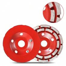 2x Diamantschleiftopf 125 Premium Estrich Beton + Absaughaube f. Winkelschleifer