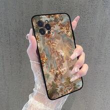 Funda de teléfono con diseño de pintura de arte renacentista compatible con  15 14 11 12 13 Mini Pro XS Max Cover 7 8 Plus X XR Funda Shell, compatible con funda de  17, funda de  17 Pro, funda de  17 Pro Max - z12 - Ver 9