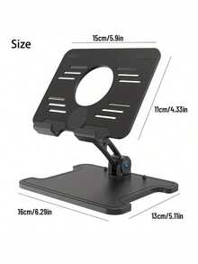 ABS Material Office Desk Tablet Holder, Foldable Height Adjustable Tablet/Laptop Stand