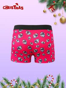 Cadouri de Crăciun cool de lenjerie intimă cu Moș Crăciun, chiloți bărbătești pentru iubitul sau membrii familiei. Acesta este un cadou de bun venit de Crăciun. Este o pereche de chiloți lungi bărbătești care pot fi purtați afară. Atât adulților, cât și copiilor le plac o pereche de lenjerie intimă.