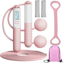 Cuerda para Saltar, Contador de Velocidad Digital para Cuerda para Saltar, Contador de Cuerda para Ejercicio con Función de Cuenta Regresiva de 1 Minuto. - 1 - Ver 10