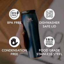 Taza poderosa |   La taza Untippable |   Se agarra cuando golpea, levanta para sorbos |   Vaso aislado de acero inoxidable |   Apto para portavasos |   Regalos para mujeres y hombres, a prueba de fugas, 6 horas - Oro rosa - Ver 5