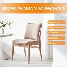 4/8/20 Stück runde Stuhlbein Bodenschoner, Möbelgleiter für Hartholzböden, Silikonkappen für Stuhlbeine, schützt Böden vor Kratzer und reduziert Geräusche, schützt Böden und Stuhlbeine, geeignet für Küche, Wohnzimmer, Schlafzimmer (Transparent)