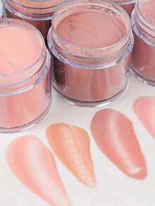 6pcs Nude Acrylic Powder Nail Art Acrylic Powder Nude Acrylic Powder 6 Colors Acrylic Nail Powder Skin Tones Brown Neutral Nail Acrylic Cover Powder For Nail Art Extension No Nail Lamp Needed (C3-Nude Neutral)