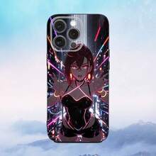 Funda de teléfono M-Momo Ayase D-Dandadan compatible con  16e, 16, 15, 14, 13, 12, 11, Pro, X, XS, Max, XR, Plus, Mini, funda negra suave, compatible con funda de  17, funda de  17 Pro, funda de  17 Pro Max - z7 - Ver 11