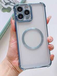 透明保护壳，兼容 17/6/7/8/X/XS/XR/11/12/13/14/15/16/16e，兼容 Galaxy S22/23/24/25/S24 FE/S25 EDGE，A04/05/06/A07/A17/A14/A15/A16/A24/A25/A34，兼容 Redmi Note 9/10/11/12/13，兼容 Redmi 9/10/12/13C/14C/A5/A3，兼容 OPPO，兼容 MOTO，兼容 Honor X，HW，兼容 Realme C53 C55 Reno7 13 F Reno 13 Pro 13F，磁吸式软透明手机壳保护套封面，国际版，非国内版 - 藍色 - 查看 7