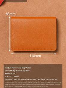 Classic Retro Wallet Minimalist Folding Button Coin Purse Driver's License Card Holder Soft Leather Wallet Unisex Short Slim Credit Card Case For Women Money Wallet Mini Wallet Purse Wallet Small Wallet Cute Wallet