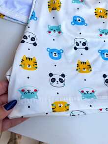 Baby Doll Pajamas Plus Size Comfortable Reinforced Elastic Wide Straps Day To Day Comfort Mesh And Garter Belt Intimate Fashion Nightwear Large Nightwear - 愛護動物 - 查看 6