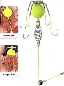 4 件防钩鱼钩，易于上钩，防钩和防钩底钩 - 彩色 - 查看 5
